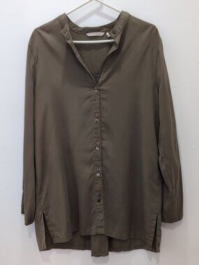 SOFT SURROUNDINGS Women’s Olive Green Tunic Top XL